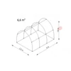 Kép 3/7 - Fóliasátor Bv3 6,6 m2] 3,0 x 2,2 x 1,9 m UV4 