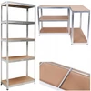 Kép 2/2 - 2 db SETA fém tároló állvány, bővíthető 150 x 75 x 30 cm, polconként max 175 kg