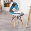 Kép 1/9 - Patchwork étkezőszék- kék kockás
