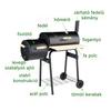 Kép 8/8 - BBQ GRILL ÉS SMOKER - 113 CM