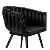 Kép 7/10 - Dubai design velvet étkezőszék - fekete