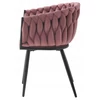 Kép 3/6 - Dubai design velvet étkezőszék - piszkosrózsaszín