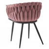 Kép 4/6 - Dubai design velvet étkezőszék - piszkosrózsaszín