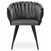 Kép 4/10 - Dubai design velvet étkezőszék - sötétszürke