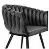 Kép 7/10 - Dubai design velvet étkezőszék - sötétszürke