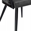 Kép 10/10 - Dubai design velvet étkezőszék - sötétszürke