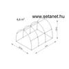 Kép 3/5 - Fóliasátor 3x2,2 - 6,6m 2