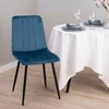 Kép 1/9 - Warsaw velvet étkezőszék-Kék