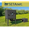 Kép 1/5 - SETA kerti füstölő + tűztér (BBQ- smoker) FK
