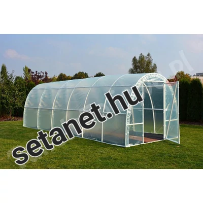 Fóliasátor B6  [13,2 m2] 6,0 x 2,2 x 1,9 m UV4 fóliával