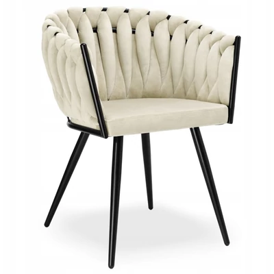 Dubai design velvet étkezőszék - bézs