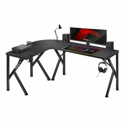Huzaro 6.3 gamer asztal - fekete