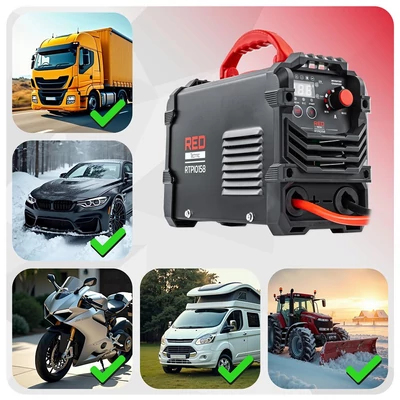 Akkumulátor töltő inverteres indítással 400A 12/24 V Töltő 40A