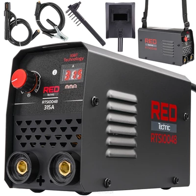 POWERMAT/ RED TECHNIC INVERTERES HEGESZTŐGÉP 315A LCD MMA IGBT RTSI0048