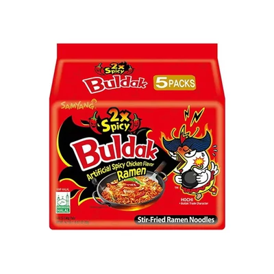 5 db SAMYANG BULDAK 2X CSÍPŐS CSIRKE ÍZESÍTÉSŰ TÉSZTA 140G