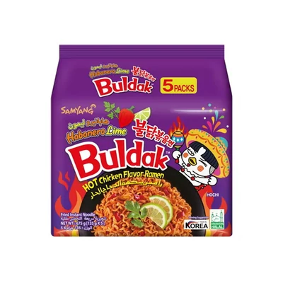 5 db SAMYANG BULDAK CSIRKÉS TÉSZTA HABANERO LIME ÍZESÍTÉSSEL 135 G