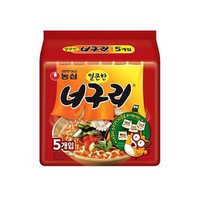 5 db Nongshim Neoguri Ramyun Csípős Instant Tésztaleves 120 g