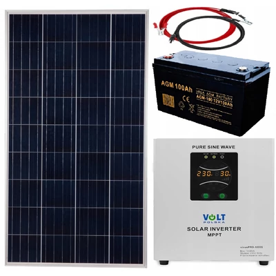 Ups SINUS 1000W + SOLAR KIT 100ah