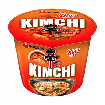 5 db Nongshim Big Bowl Kimchi ízesítésű tészta