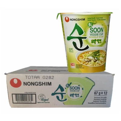 20 db Nongshim Veggie Cup vegán Instant tészta