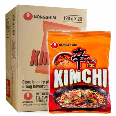 20 db NONGSHIM  KIMCHI BOX INSTANT TÉSZTALEVES 120GR