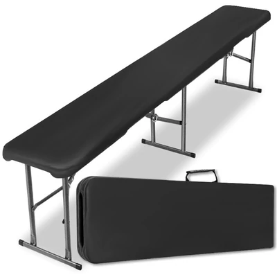 SETA ÖSSZECSUKHATÓ PAD , SÖRPAD - Fekete 180 CM