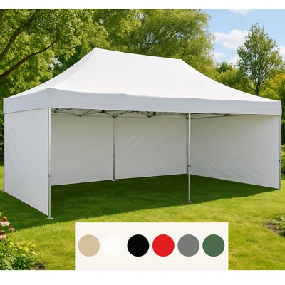 PRÉMIUM MINŐSÉGŰ 3x6M ALUMÍNIUM VÁZ SZERKEZETŰ PROFI PAVILON SÁTOR