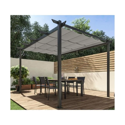 OMEGA antracit PERGOLA  - 2,85 x 4 m 