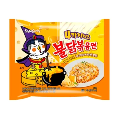Samyang Buldak QUATTRO négysajtos tészta 145g