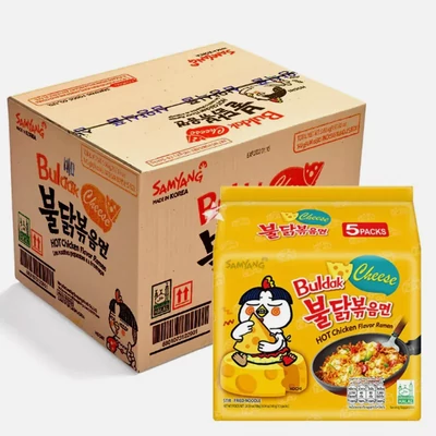 40 db Samyang Buldak Csirkés tészta sajtos ízesítéssel 140 g