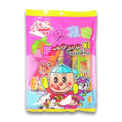 Jin Jin gyümölcsös zselé pálcikák XL 300g