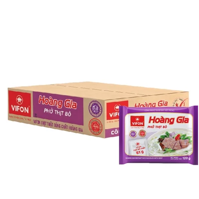 18 db Vifon Hoang Gia instant rizstészta marhával 120g