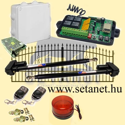 SETA-1 (478) Kétszárnyas kapunyitó szett - WIFI + Telefonos applikáció