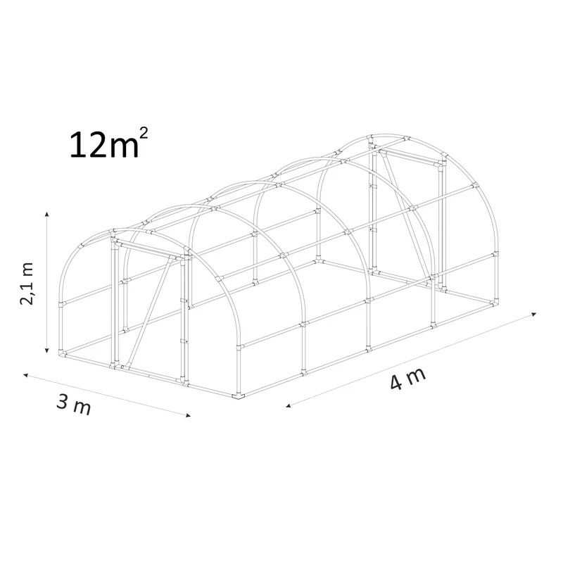 FÓLIASÁTOR AW4 [12 M2] 4.0 X 3,0 X 2,1 M /LEMAW4/