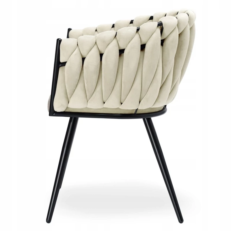 Dubai design velvet étkezőszék - bézs