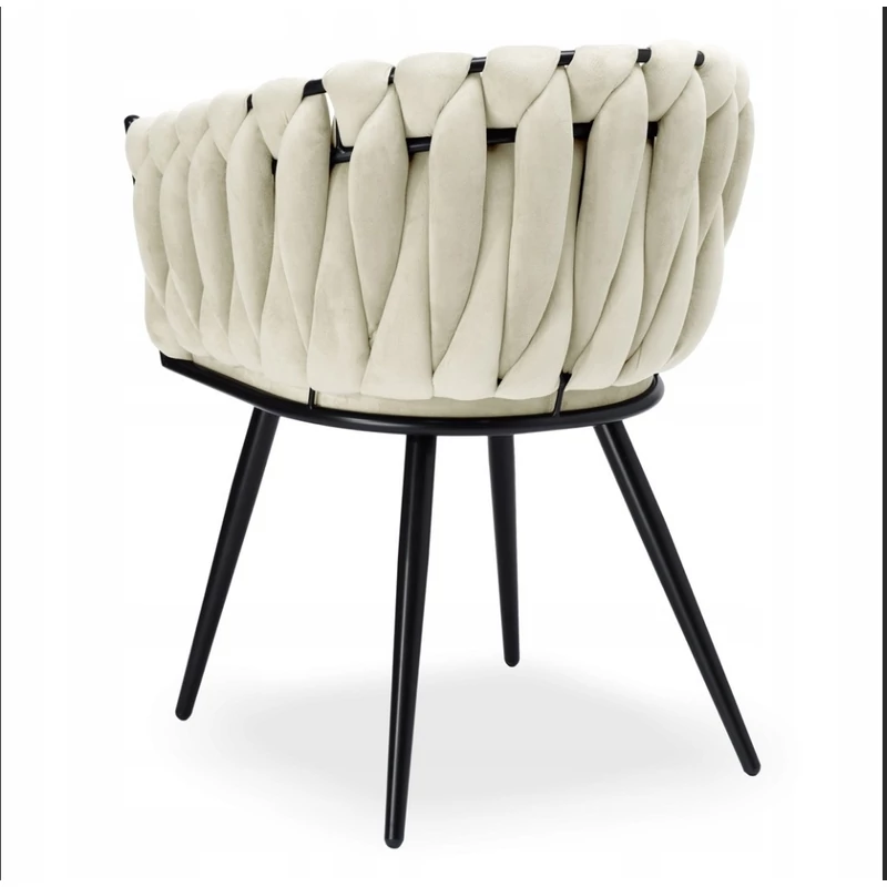 Dubai design velvet étkezőszék - bézs