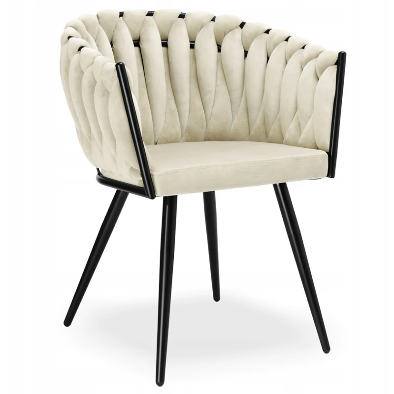 Dubai design velvet étkezőszék - bézs