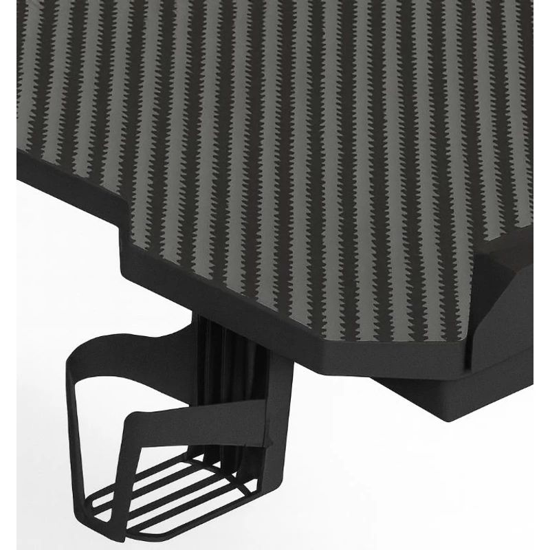 Gamer asztal RGB LED Világítással 140 cm Fekete