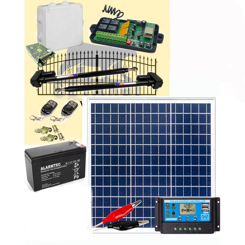 SETA-10 Kétszárnyas kapunyitó szett - WIFI + SOLAR szett 