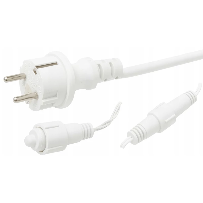 Kültéri karácsonyi fényfüzér villogó effektussal 300 LED - 14,5m - Hideg fehér