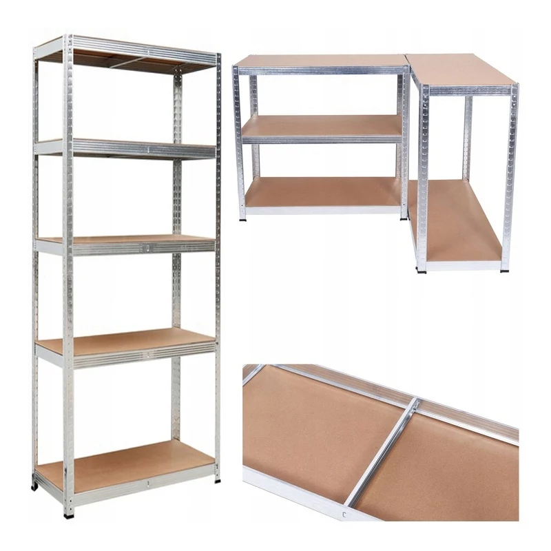 2 db SETA fém tároló állvány, bővíthető 150 x 75 x 30 cm, polconként max 175 kg