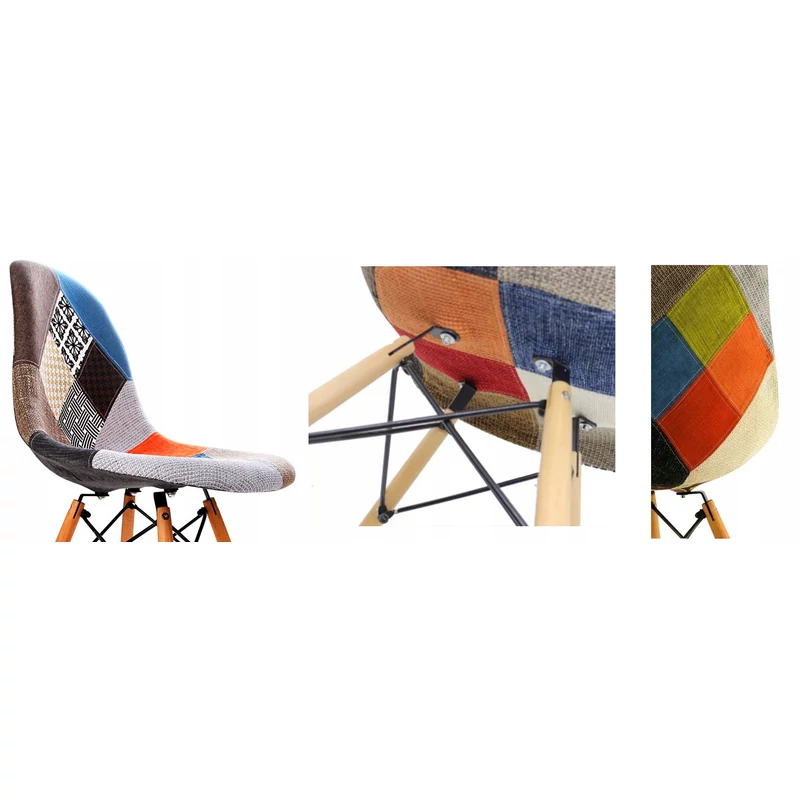 Patchwork étkezőszék- multikolor