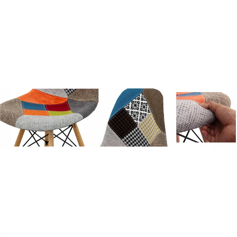 Patchwork étkezőszék- multikolor