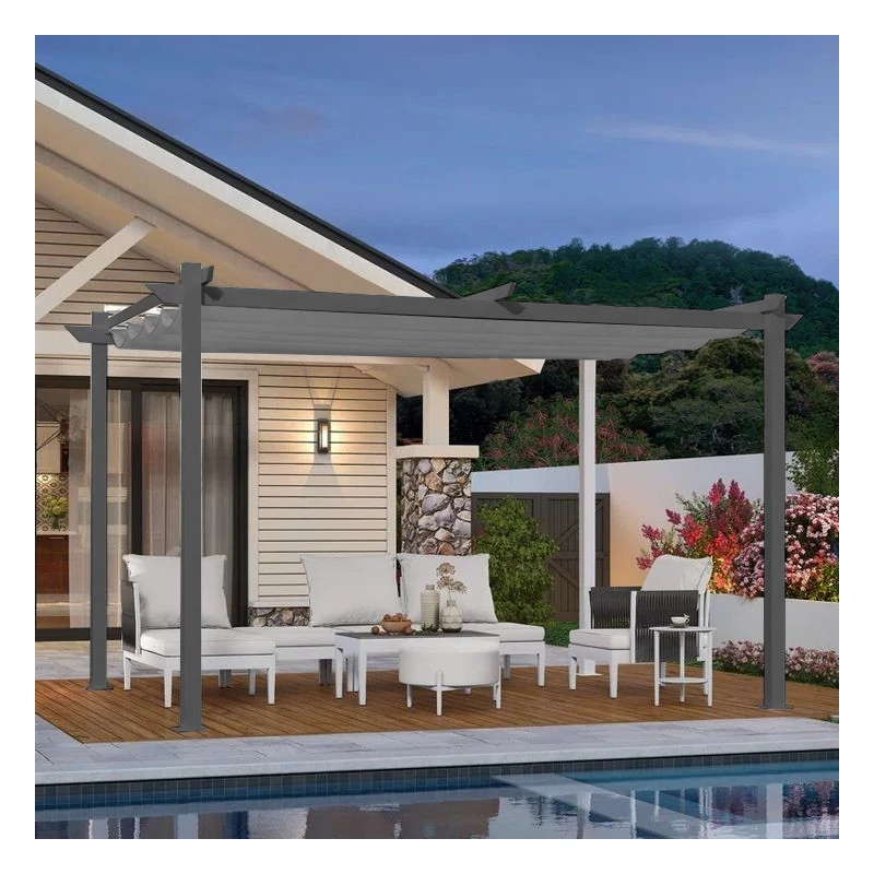 Pergola 3x4m antracit színben