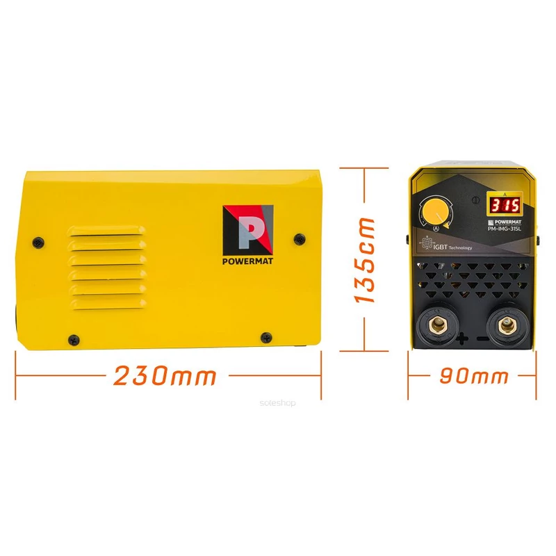 POWERMAT LCD INVERTERES HEGESZTŐ MMA 315A IGBT PM-IMG-315L