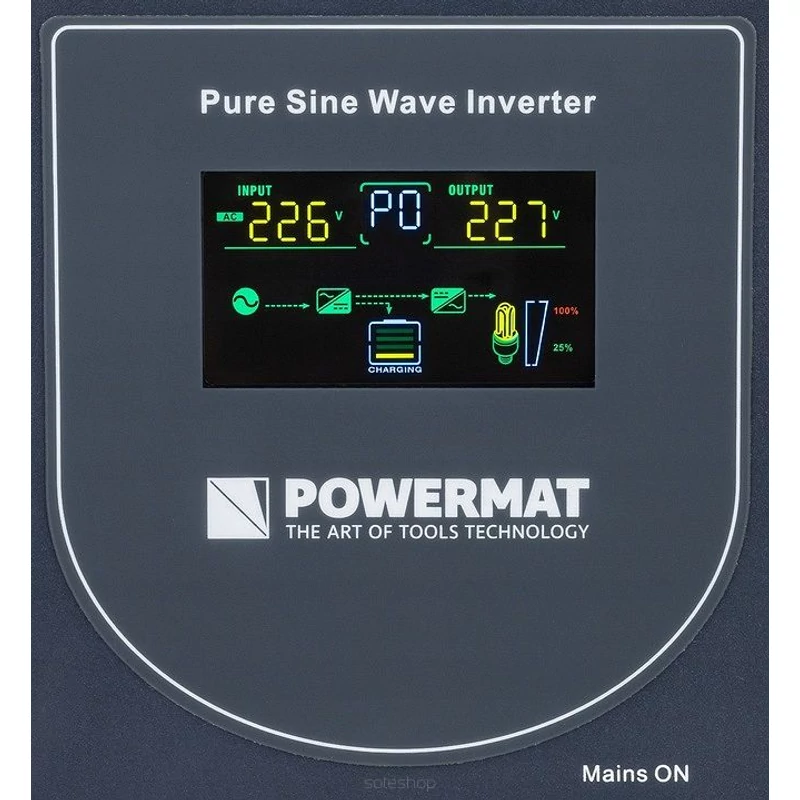 UPS LCD 1000VA 800W vésztápegység , átalakító