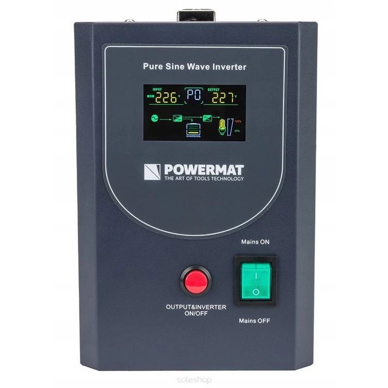 UPS LCD 1000VA 800W vésztápegység , átalakító