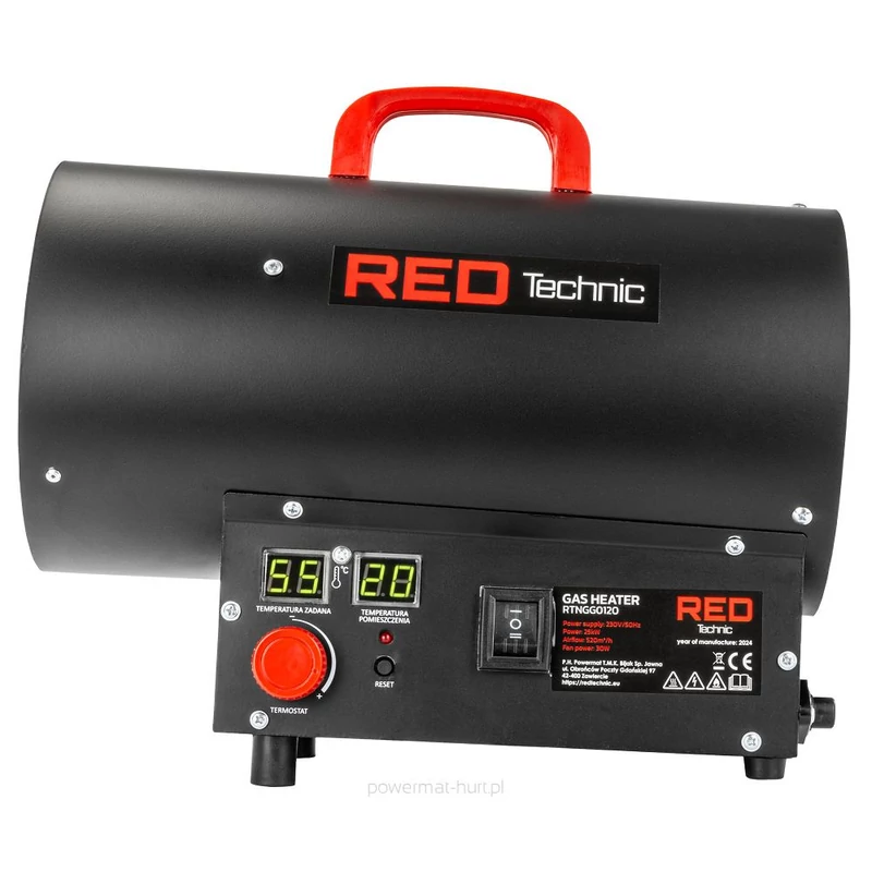 Gázüzemű hőlégfúvó 25KW RTNGG0120