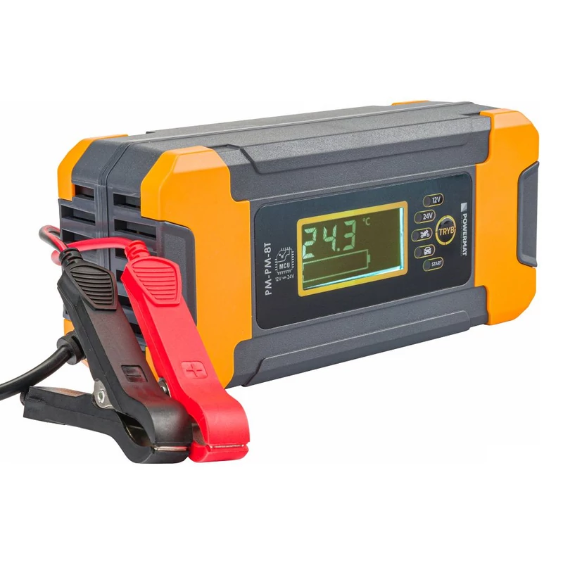Mikroprocesszoros akkumulátortöltő 12/24V PM-PM-8T