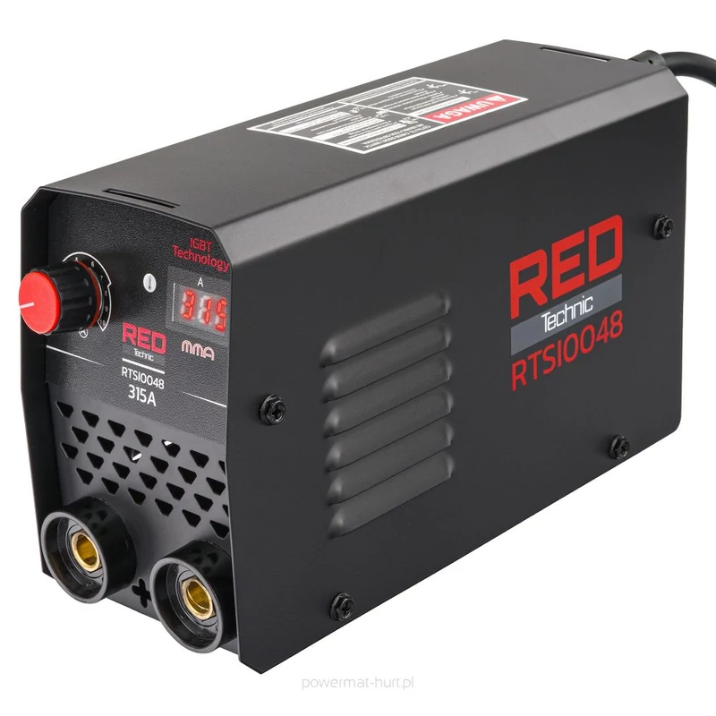 POWERMAT/ RED TECHNIC INVERTERES HEGESZTŐGÉP 315A LCD MMA IGBT RTSI0048